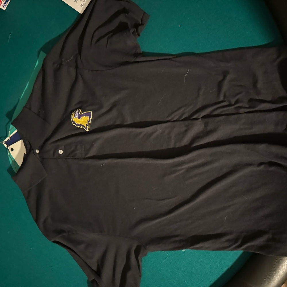 Men's Black Polo Shirt with Logo